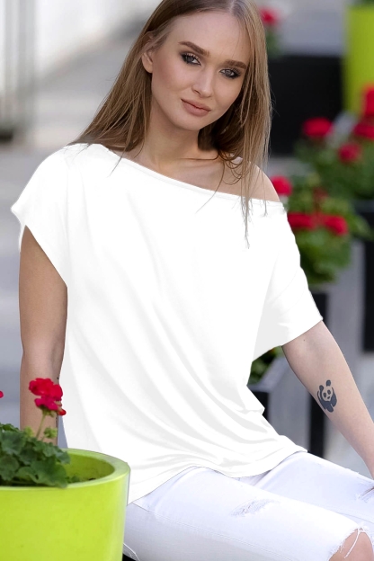 Μαύρη βαμβακερή μπλούζα με ασημί παγιέτα μπροστά