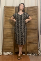 Φόρεμα μακρύ καθημερινό με τσέπες