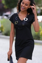 Μίνι bodycon φόρεμα σε μαύρο χρώμα