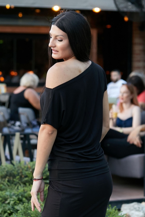 Μαύρη Κοντομάνικη Μπλούζα Chiccy